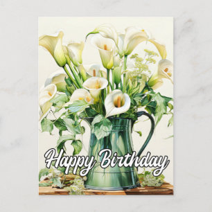 Carte Postale Fleurs de calla lily jolies