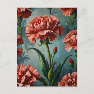Carte Postale Fleurs de carnation