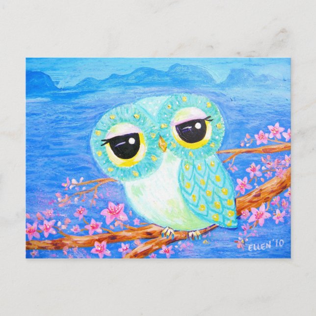 Carte Postale Fleurs de cerisiers (Devant)