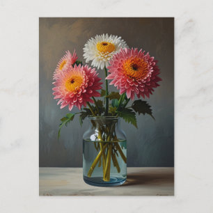 Carte Postale Fleurs de chrysanthème
