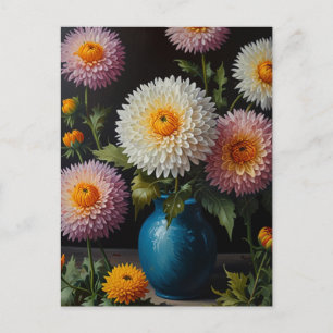 Carte Postale Fleurs de chrysanthème