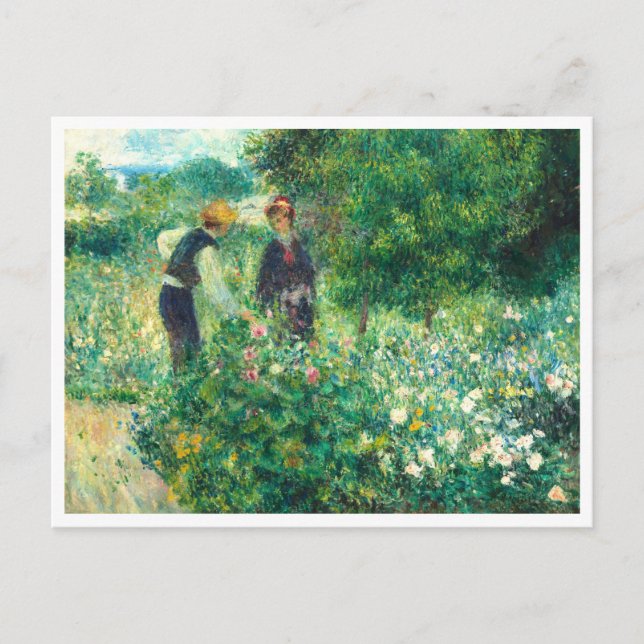 Carte Postale Fleurs de cueillette par Auguste Renoir (Devant)