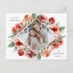 Carte Postale Fleurs de fête Photo de vacances