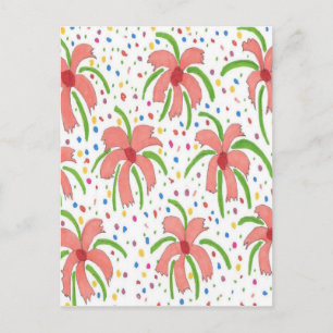 Carte Postale Fleurs de Fiesta tropicales