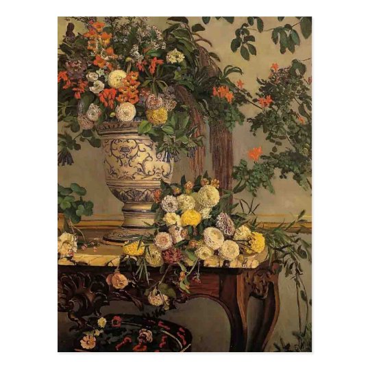 Carte Postale Fleurs De Frederic Bazille Zazzle Fr