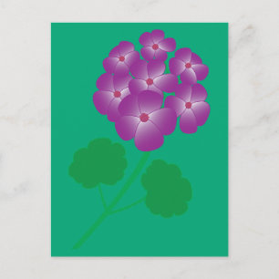 Carte Postale Fleurs de géranium