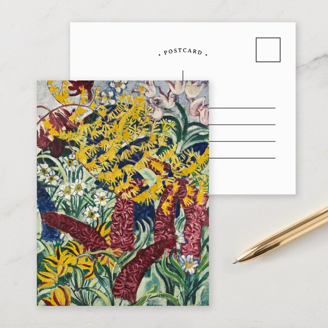 Carte Postale Fleurs de jardin | August Babberger (Créateur téléchargé)