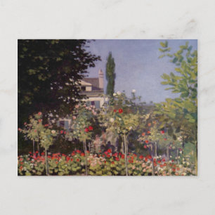 Carte Postale Fleurs de jardin de Claude Monet