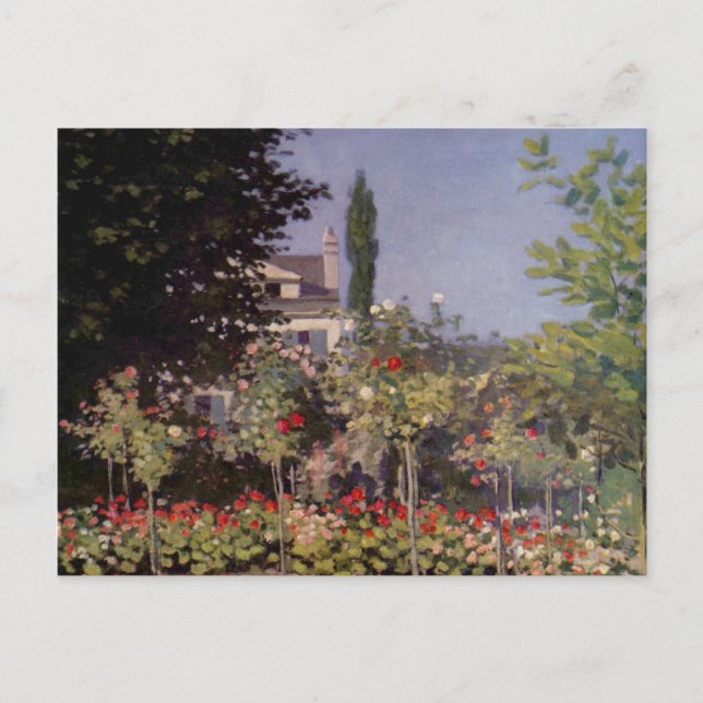 Carte Postale Fleurs de jardin de Claude Monet (Devant)