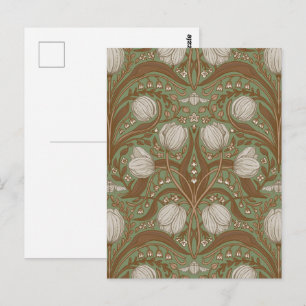 Carte Postale Fleurs de jardin printanier sur sauge