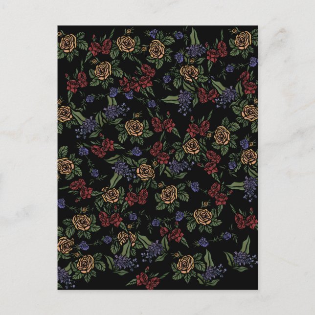 Carte Postale Fleurs de la Terre Verte (Devant)