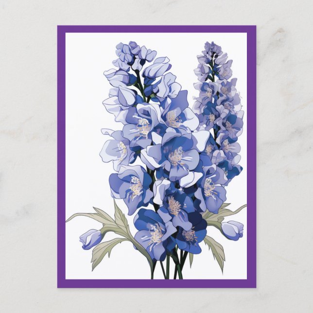 CARTE POSTALE FLEURS DE LAVANDE #1 (Devant)