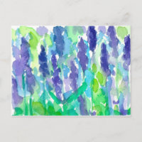 Fleurs de lavande aquarelle