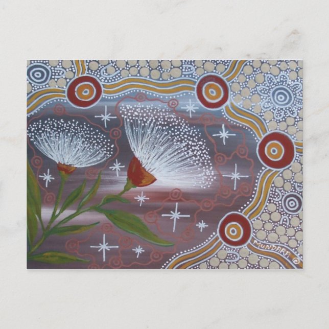 Carte Postale Fleurs de noix de gomme (Devant)