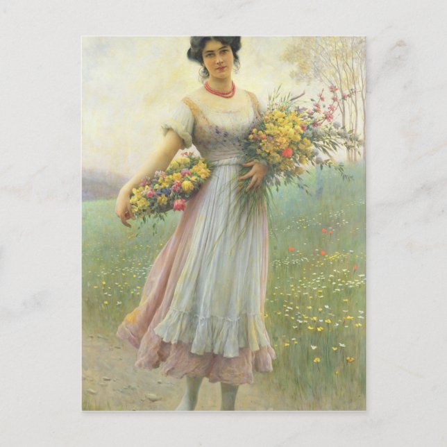 Carte Postale Fleurs de printemps (Devant)