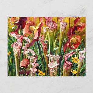 Carte Postale "Fleurs de printemps" Floral Aquarelle Art