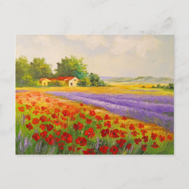 Carte Postale Fleurs de Provence (Devant)