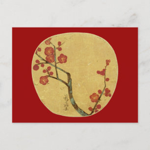 Carte Postale Fleurs de prune, Ogata Korin Art japonais
