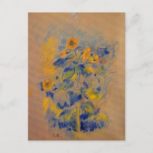 Carte Postale Fleurs de soleil par Berthe Morisot