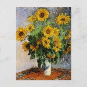 Carte Postale Fleurs de soleil par Monet