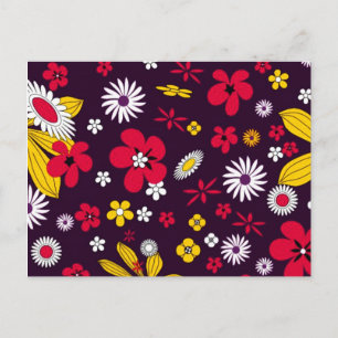 Carte Postale Fleurs décoratives
