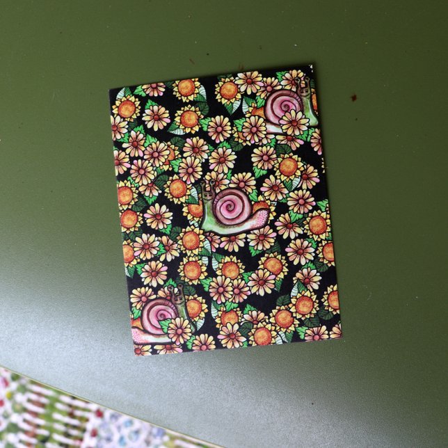 Carte Postale Fleurs d'escargots joyeuses (Créateur téléchargé)