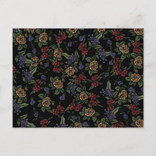 Carte Postale Fleurs d'été vintages Motifs