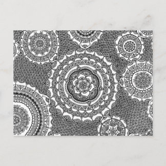 Carte Postale Fleurs d'horloge