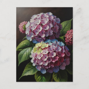Carte Postale Fleurs d'hortensia