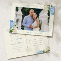 Fleurs d'Hydrangea Bleues et Jardin de Roses Enreg
