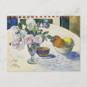 Carte Postale Fleurs et bol de fruits   Paul Gauguin