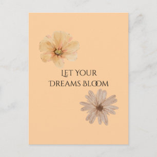 Carte Postale Fleurs Faites Fleurir Vos Rêves