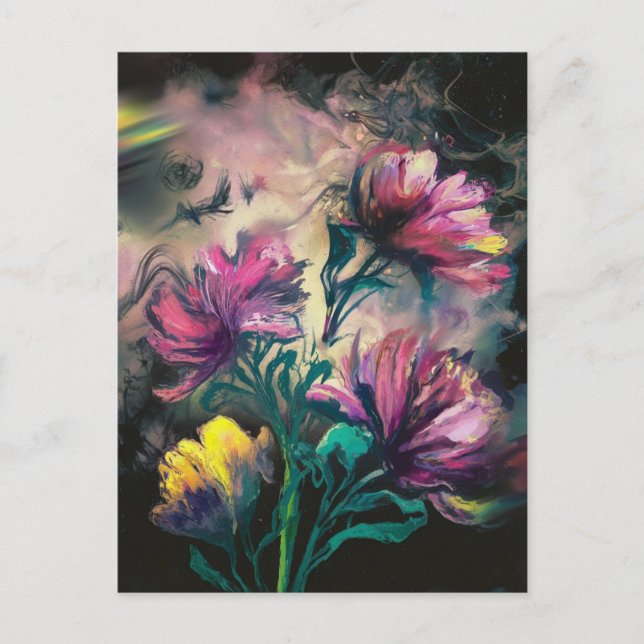 Carte Postale Fleurs florissantes (Devant)