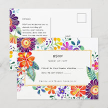 Fleurs Folkart FIESTA RSVP