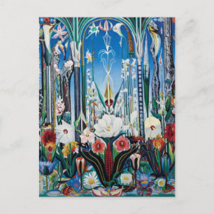 Carte Postale Fleurs Italie par Joseph Stella
