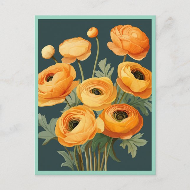 CARTE POSTALE FLEURS JAUNES #2 (Devant)