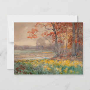 Carte Postale Fleurs jaunes Jour gris, 1911