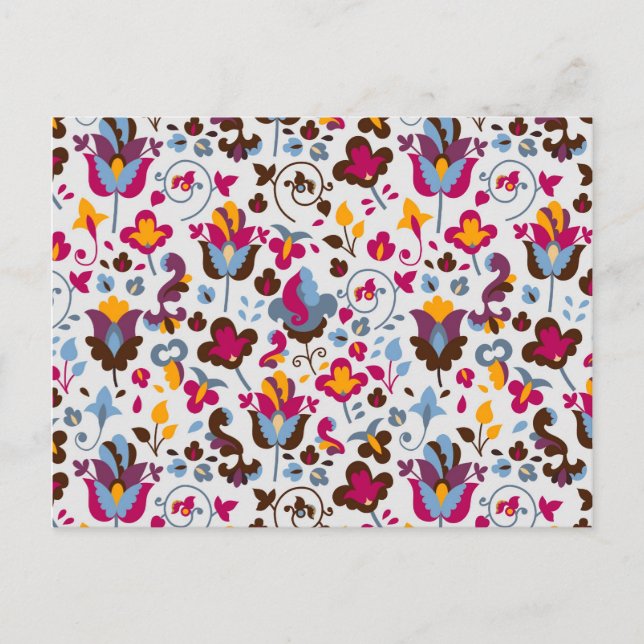 Carte Postale Fleurs magiques (Devant)