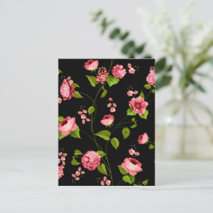Carte Postale Fleurs Motif 18