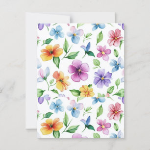 Carte Postale Fleurs Motif Floral Sublimation-95652