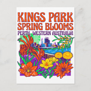 Carte Postale Fleurs printanières de Kings Park Perth Australie-