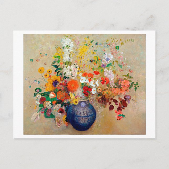 Carte Postale Fleurs, Redon (Devant)