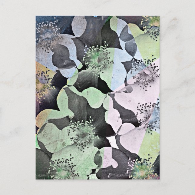 Carte Postale Fleurs romantiques (Devant)