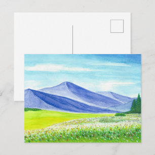 Carte Postale Fleurs sauvages de la vallée de Blue Mountain à l'