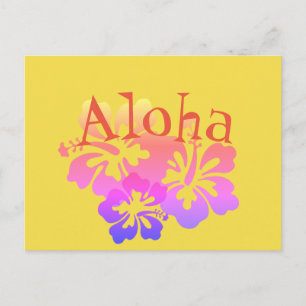 Carte postale Fleurs tropicales Aloha