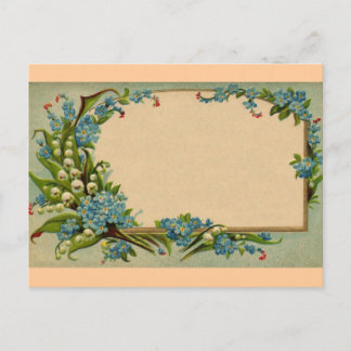 Carte Postale Fleurs vintages