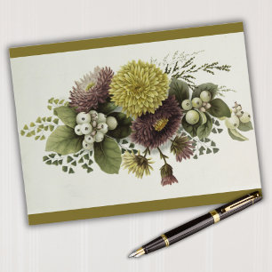 Carte Postale Fleurs vintages De Filles Et Berries