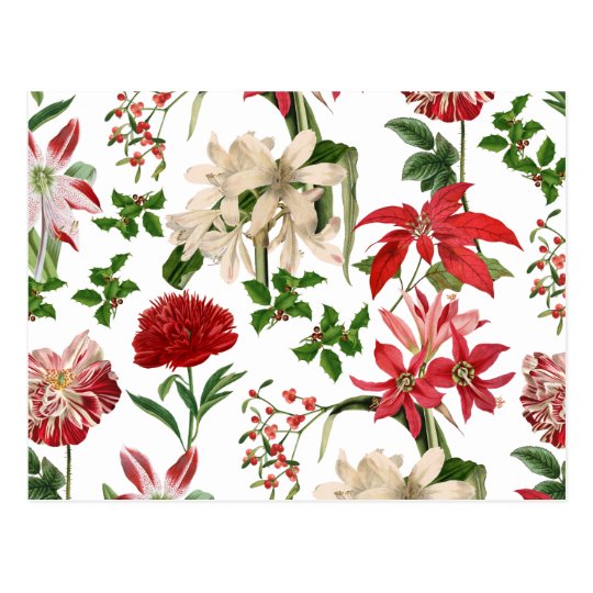Carte Postale Fleurs Vintages Modernes De Noel Zazzle Fr Carte Postale Fleurs Vintages Modernes De Noel Zazzle Fr