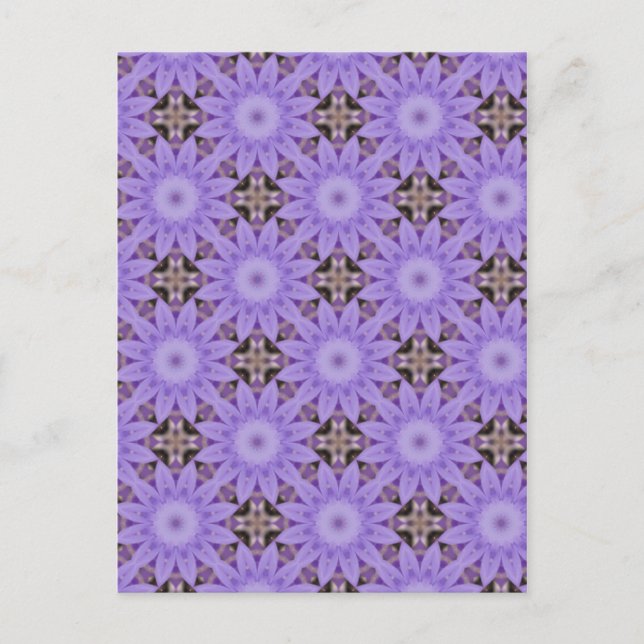 Carte Postale Fleurs violettes (Devant)