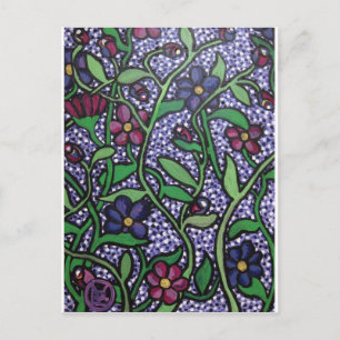 Carte Postale Fleurs violettes